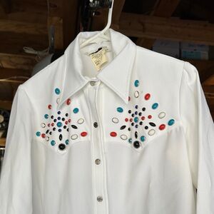 Embellished White Shirt